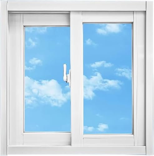 Genérico Ventana corrediza Horizontal de Aluminio - Marco de Aluminio y Vidrio Templado de 5 mm de Espesor, Ventana pequeña corrediza Horizontal para cobertizos, baños, sótanos y tragaluces de Techo