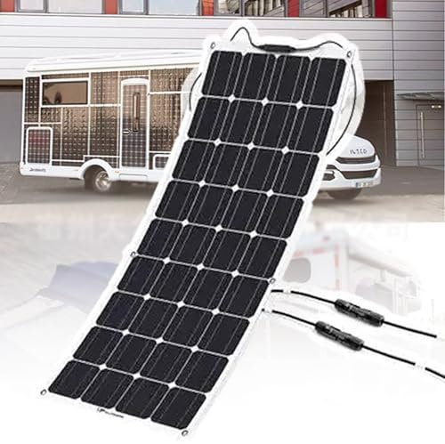 IYUESQ Panneau Solaire Flexible Pet 400 W, Panneau Solaire monocristallin Portable 18 V 36 V pour Camping-Car/Toit/Bateau/Voiture/Camping/Yacht, étanche, 36 V
