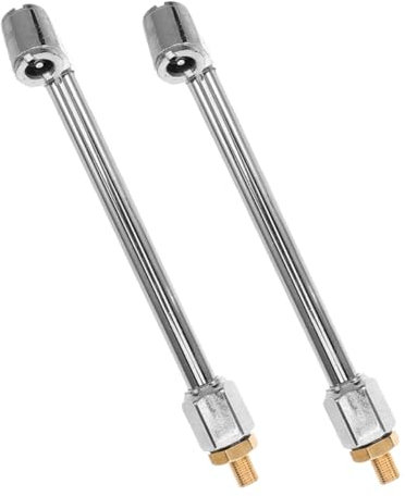 JUMPLAWN 2stücke Luftkompressor-adapter Für Auto Und Motorradreifen Metall-spannfutter Schnelles Aufpumpen Auslaufsicherer Sitz Einsetzbar Für Reifenfüllanforderungen