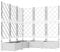 vidaXL Jardinière de Jardin avec Treillis 5 pcs Blanche 120x120x125.5 cm