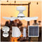 LYCDPYCD Solar Powered Fan Light Detachable Ceiling Fan 3 Color Light Remote Control can be Use for Lighting Outdoor Camping Fan