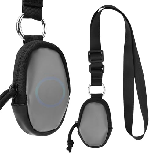 Homakover Portable Classroom Doorbell Button Lanyard Holder, Carrying Case for Universal Classroom Doorbell Button, Adjustable Doorbell Buttons Bag for Teachers (Black)