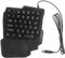 SHINEOFI Teclado De 35 Teclas Teclado para Juegos con Una Mano Teclado para Juegos De Computadora Ergonómico Jugar Teclado Retroiluminado Teclado E-Sport Vistoso Llave Black