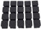 pQirnvIL 20Pcs Quadratische Stuhl-Tischbein-Fuß-Gummi-Abdeckungs-Schutz 25Mm X 25Mm