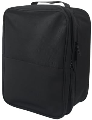 Borsa per scarpe da viaggio può essere utilizzata con una valigia con ruote 30×22×16cm Borsa di Immagazzinaggio per Scarpe Sportive All'aperto (Nero)