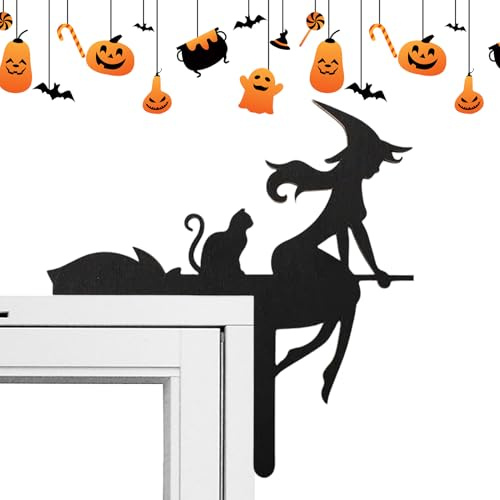 De Esquina para Puerta Halloween Esqueleto Ángulo Recto Madera