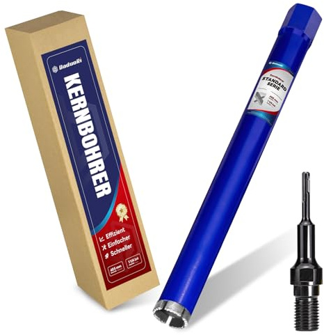 DaduoRi 44mm Kernbohrer mit SDS Plus(1-1/4 Zoll) – 410 mm Schnitttiefe - Nassbohren Diamantbohrkrone für Armierten Beton, Mauerwerk, Stein, Ziegel(460mm Gesamt)