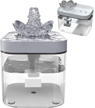 Fontaine à eau pour animaux domestiques, distributeur avec filtre rechargeable via USB - fontaine à boire automatique et silencieuse pour chats, pour chiens et chatons animaux domestiques pour la