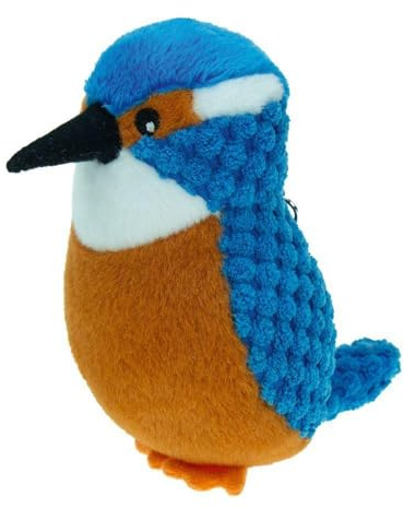 TRÖTSCH - Unsere Vogelwelt Plüsch Eisvogel 12 cm mit Karabiner : Kuschelweiche Plüschfigur für Fans der Vogelwelt