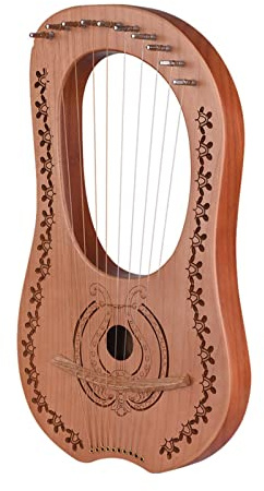 Tragbare Harfe, 10-saitige Holzleierharfe, professionelles Musikinstrument aus Seil, Miniaturharfen-Bausatz, Leier, Nylonsaiten, Klavier