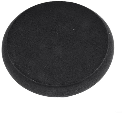 Polierschwammscheibe mit grober, mittlerer und feiner Körnung, für Autowachs und Kratzerentfernung, 14 cm, Schwarz/Gelb/Rot (schwarz)