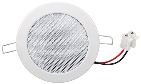 Jelquix 4 Inch Marine Ceiling Speaker, 10W-30W 8 Ohm Flush Mount Speaker, Clear Sound Background Music System with Bathroom Boat Fit, Ideal for Home, Bathroom, Boat & Commercial