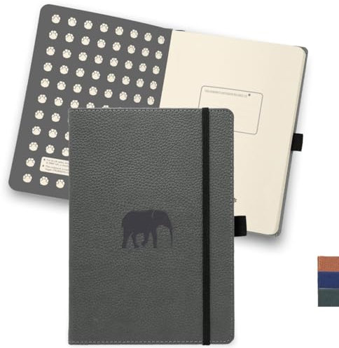 Dingbats* - Tierwelt Notizbuch A4 Liniert - Hardcover PU Leder Journal für Arbeit, Reisen - Tasche, Elastischer Verschluss, Stifthalter, Lesezeichen