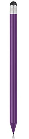 2in1 Stylus Pen, Touch Pen + Carbon Pencil, Reemplazo Smart Pen Pencil Compatible con la mayoría de Las tabletas de Pantalla capacitiva, teléfonos Inteligentes - 5 Colores Opcionales(púrpura)
