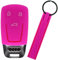 KEYLESS Schlüssel Hülle + Tag WABE Pink Kompatibel mit Audi A4 A5 A6 A7 TT Q2 Q5 Q7 A8 Q8