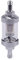 Sothat Filtre à Essence Universel pour Moteur à PéTrole Brut en Verre Chromé, Essence 5/16 Pouces, 8 Mm, Argent