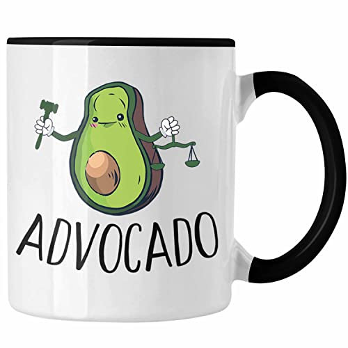 Trendation - Jurist Tasse Geschenk Anwalt Jura Student Examen Geschenkidee (Schwarz)