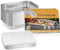 30Pcs Large Aluminium Foil Trays with Lids 31x20cm - BPA Free, Sturdy, Leakproof Air Fryer Foil Containers - Disposable BBQ Trays for Meal Prep, Roasting, Grilling, Takeaway, Baking Tray