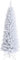 Giantex Árbol de Navidad artificial delgado tipo lápiz de 1,52 m, pino realista sin luces con 240 agujas de PVC y soporte metálico plegable, para decoración navideña en interiores y exteriores, blanco