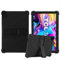 GIOPUEY Funda Compatible con TCL Tab 10 Gen 2 - con Soporte - Carcasa Protectora de Silicona TPU Suave Case - Black