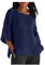 KOG Warehouse Deals Angebote - Damen Shirt Mode Einfarbig Tuniken Retro Kurzarm Tee T-Shirt Frau Longbluse Sommer Mode Motiv Longshirt Rundhals Sexy Bekleidung Blitzangebote des Tages Marine 5XL