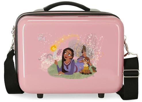 Joumma Disney Make a Wish Nececer Adattabile Rosa 29 x 21 x 15 cm Rigido ABS 9,14 L 0,8 kg, Rosa, Necessità adattabile
