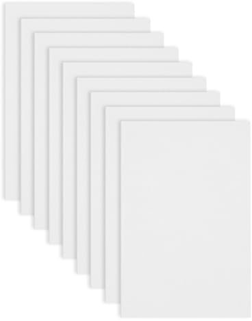 Jtnohx Moosgummi, Moosgummi Platten, 17.78×28.7cm 9 Stucke Farbige Eva Schaumstoffplatte zum Basteln, DIY-Bedarf(Weiß)