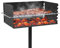 Toriexon Park Style Holzkohlegrill, robuster Parkgrill mit Edelstahlgrillrost und Abdeckung für kommerzielles und Outdoor-Kochen, 65,5 cm L x 43,2 cm B x 27,9 cm H
