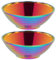 AOpghY 2Pcs Ramen Noodles Bowl 7 Inch Double Layer Rainbow Bowls Multi-Purpose Insulated Stainless Steel Noodle Bowl for Cereal, Pasta, Salad, Fruit Kitchen Items