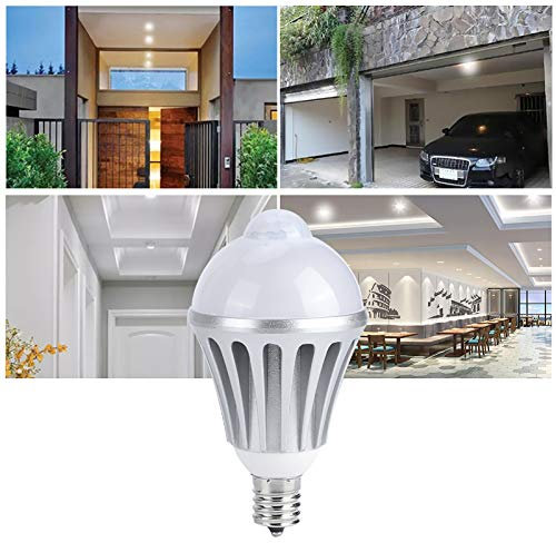 KIMISS Elevato E17 AC85-265V 9W Sensore di Movimento Umano Sensore Lampada a LED LIMA LIMA per il Corridoio della Camera da Letto Bulbo LED di Risparmio Energetico (Bianco caldo)