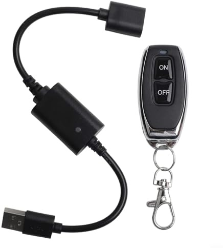 ZAMETTER Fernbedienung Schalter 5V DC Wireless RF Fernbedienungen Steuerschalter USB Fernbedienungen Schalter Treiber Power Modul Kompatibel mit LED-Lichtleiste Lüfter Leselampe (P30-1)