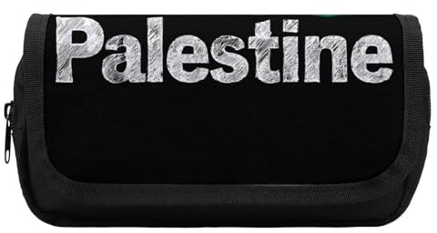 Free Palestine Flag Large Capacity Pencil Case Double Storage Bag Pen Pouch Stationery Cosmetic Storage Bags