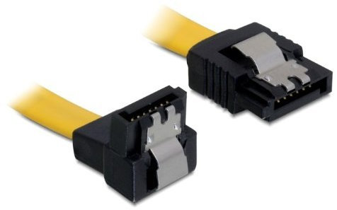 DeLock 2X Cable SATA 6Gb/s 50cm Amarillo un/ge Metal