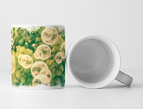 Eau Zone Fotokunst Tasse Geschenk Künstlerische Fotografie – Seifenblasen in der Frühlingsluft