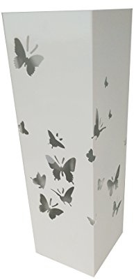 King Collection Butterflies Schirmständer, Weiß