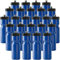 50 Starke Sport Wasser Flasche drücken Bulk Pack – 24 Flaschen – 22 Oz BPA-frei einfaches Öffnen Push/Pull Cap – Made in USA By, blau