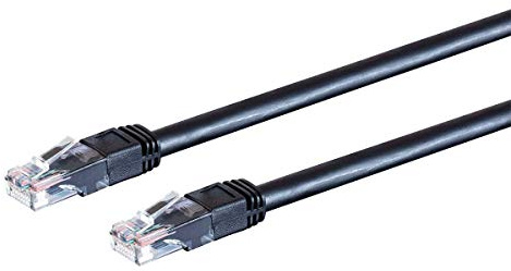 Monoprice Cat6 Outdoor Rated Ethernet Patch Cable - 100 Feet - Black | Snagless RJ45, Stranded, 550MHz, UTP, Pure Bare Copper Wire, 24AWG