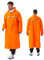 iOutdoor Products Premium Regenponcho, 100% Wasserdicht Regenjacke mit Kordelzughauben/Reißverschluss/Knopf/Reflexstreifen/Aufbewahrungstasche, Weich, Abriebfest, Reißfest, Orange, 3XL(181-190 CM)