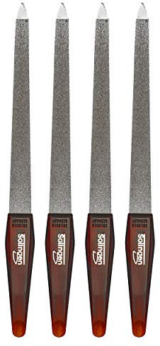 May - 4 limas de uñas zafiro de Solingen - Lima para uñas - 18 cm de largo.