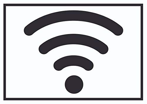 HB-Druck Free WLAN Hotspot Symbol Schild A4 Rückseite selbstklebend