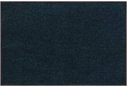Salonloewe Premium Fußmatte in 50x75 cm, Petrol – Schmutzfangmatte für Innenbereich - Eingangsmatte mit gummibeschichteter Rückseite - waschmaschinenfester Fußabtreter