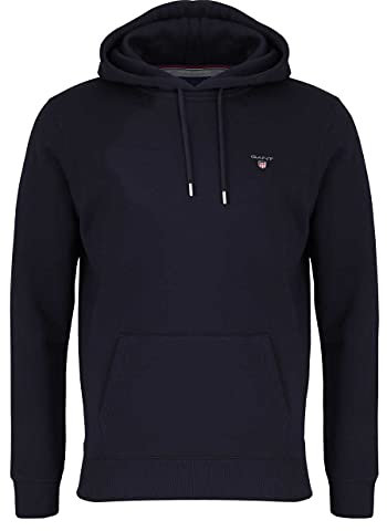 GANT Herren Original Sweat Hoodie Kapuzenpullover, Evening Blue, XXL EU