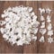ToBeIT 100pezzi mini decorazioni natalizie in legno, per albero di Natale, mini fiocchi di neve, Babbo Natale, fiocchi di neve, fiocchi di legno, decorazioni per fai da te, decorazioni natalizie