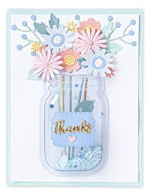 Sizzix Making Essentials Shaker Domes-Jar 3, 6/Pkg -SIZSD6-64857