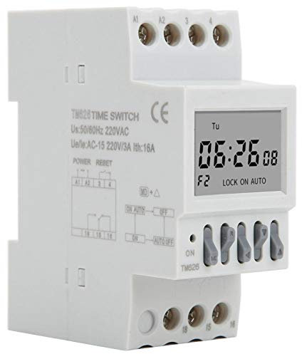 Timer Interruttore TM626 Timer Relè 2 Canali Interruttore di Alimentazione Timer Accessori Industriali per Lampioni Stradali,timer