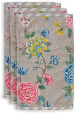 Pip Studio Gästetuch-Set Good Evening 3X Farbe Khaki, Größe 30x50 x 3