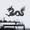 XIAOHUKK Chinesischer Drache Vinyl Wandtattoo Asiatische Fantasy Art Vinyl Aufkleber Wasserdichte Tapete Aufkleber Wandbild DIY