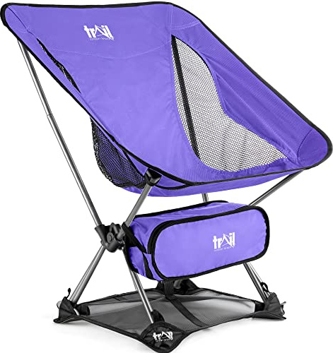 Trail Hawk Ultralight Camping Chair, Purple