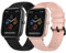 Yishark 20mm Correas de Repuesto para Amazfit GTR 42mm / Amazfit GTS 2 Mini/GTS 2 / GTS 2e / Amazfit Bip/Bip Lite/Bip S/S Lite/Bip U (Negro + Rosado)