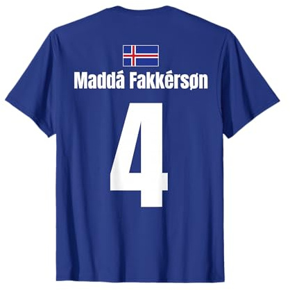 Isländische Namen Auf Sauf Trikot 4 | Fussball Island Party T-Shirt